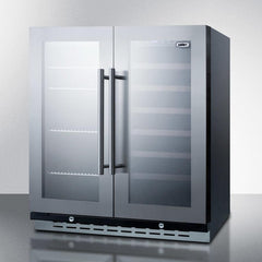 Summit 30" Wide Built-In Wine/Beverage Center with 5.8 cu. ft. Capacity Lock, 10 Shelves Including Wine Racks, Digital Thermostat - SWBV3067B - The Home Selection