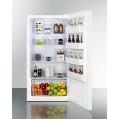 Summit 33" Wide Convertible All-Freezer/Refrigerator with 17 cu. ft. Capacity, Right Hinge, Frost Free Defrost, Adjustable Shelves, CFC Free - UF18W - The Home Selection