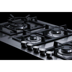 Summit 34" 5-Burner Propane Gas Cooktop Stainless Steel - GCJ536SSLP - The Home Selection