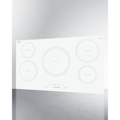 Summit 36" Wide 208-240V 5-Zone Induction Cooktop with 5 Elements, Hot Surface Indicator, ADA Compliant, Induction Technology, Child Lock, Safety Shut-Off Control - SINC5B36W - The Home Selection