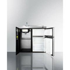 Summit 36" Wide All-In-One Kitchenette, 3.2 Cubic Feet cu. ft. with Mini Fridge - CK36EL - The Home Selection