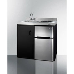 Summit 36" Wide All-In-One Kitchenette, 3.2 Cubic Feet cu. ft. with Mini Fridge - CK36EL - The Home Selection