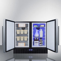 Summit 36" Wide Built-In Refrigerator-Freezer - FFRF36 - The Home Selection