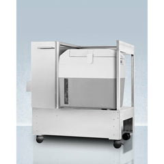 Summit 39" Stainless Steel Cart with Portable Refrigerator/Freezer - SPRF36CART - The Home Selection