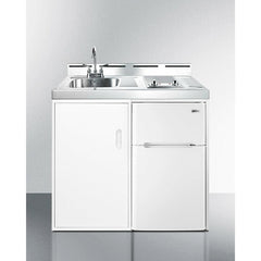 Summit 39" Wide All-In-One Kitchenette, Apartment Friendly 2.93 Cubic Feet cu. ft. Mini - C39EL - The Home Selection