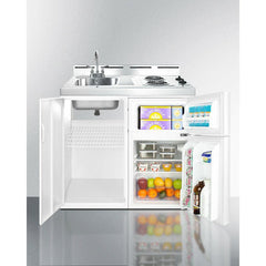 Summit 39" Wide All-In-One Kitchenette, Apartment Friendly 2.93 Cubic Feet cu. ft. Mini - C39EL - The Home Selection
