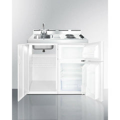 Summit 39" Wide All-In-One Kitchenette, Apartment Friendly 2.93 Cubic Feet cu. ft. Mini - C39EL - The Home Selection