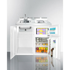 Summit 39" Wide All-In-One Kitchenette, Apartment Friendly 2.93 Cubic Feet cu. ft. Mini - C39EL - The Home Selection