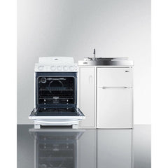 Summit 54" Wide All-in-One Kitchenette with Electric Coil Range - ACK54COILW - The Home Selection