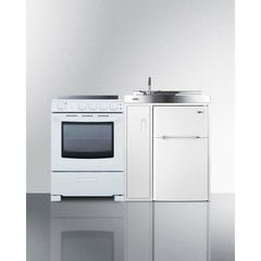 Summit 54" Wide All-in-One Kitchenette with Electric Range - ACK54ELSTW - The Home Selection