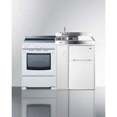 Summit 54" Wide All-in-One Kitchenette with Electric Range - ACK54ELSTW - The Home Selection