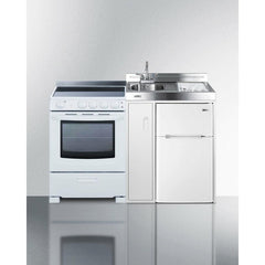 Summit 54" Wide All-in-One Kitchenette with Electric Range - ACK54ELSTW - The Home Selection