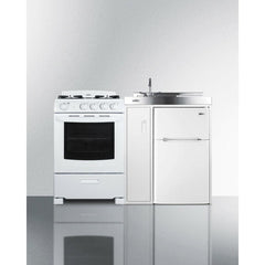 Summit 54" Wide All-in-One Kitchenette with Gas Range - ACK54GASW - The Home Selection