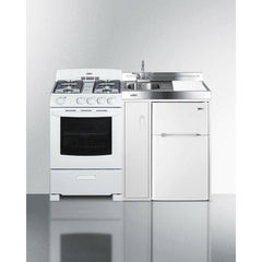Summit 54" Wide All-in-One Kitchenette with Gas Range - ACK54GASW - The Home Selection