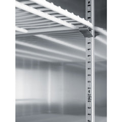 Summit 55" Stainless Steel All-Refrigerator with Adjustable Cantilevered Shelves, Self-Closing Door, Lock, Digital Thermostat - SCRR492 - The Home Selection
