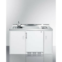 Summit 60" Wide All-In-One Kitchenette, Combo Kitchen with Burners - C60EL - The Home Selection