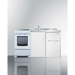 Summit 60" Wide All-in-One Kitchenette with Electric Range - ACK60ELSTW - The Home Selection