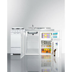 Summit 60" Wide All-in-One Kitchenette with Gas Range - ACK60GASW - The Home Selection