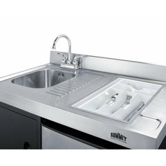 Summit 63" Wide All-in-One Kitchenette with Electric Range - ACK63ELSTB - The Home Selection
