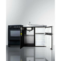 Summit 63" Wide All-in-One Kitchenette with Electric Range - ACK63ELSTB - The Home Selection