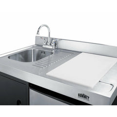 Summit 63" Wide All-in-One Kitchenette with Electric Range - ACK63ELSTB - The Home Selection