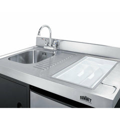 Summit 63" Wide All-in-One Kitchenette with Electric Range - ACK63ELSTB - The Home Selection