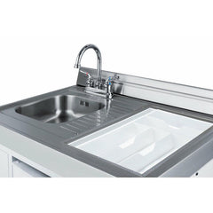 Summit 72" Wide All-in-One Kitchenette with Electric Coil Range - ACK72COILW - The Home Selection