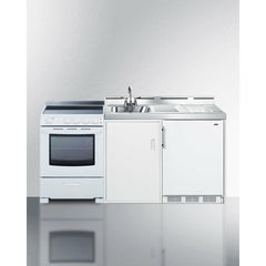 Summit 72" Wide All-in-One Kitchenette with Electric Range - ACK72ELSTW - The Home Selection