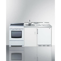 Summit 72" Wide All-in-One Kitchenette with Electric Range - ACK72ELSTW - The Home Selection