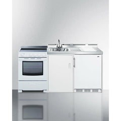 Summit 72" Wide All-in-One Kitchenette with Electric Range - ACK72ELSTW - The Home Selection