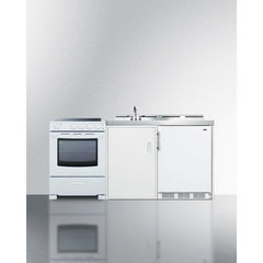 Summit 72" Wide All-in-One Kitchenette with Electric Range - ACK72ELSTW - The Home Selection