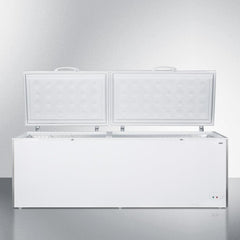 Summit 91" Chest Freezer with 26.66 cu. ft. Capacity, Manual Defrost Operation, Door Lock, One Piece Interior Liner - SCFM252WH - The Home Selection