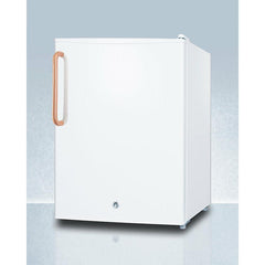 Summit Accucold 19" Wide 2.4 Cu. Ft. Refrigerator with Copper Handle - FF28LWHTBC - The Home Selection