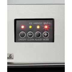 Summit Ice Makers 15" Ice Maker with up to 50 lb Daily Production, 25 lb Storage, Professional Towel Bar Handle, Interior Light, Automatic Defrost, Built In Pump, Ice Scoop Included, Energy Star, Insulated Storage Bin, in Panel Ready - BIM44GCSSIF - The Home Selection