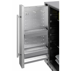 Summit Shallow Depth 24" Wide Built-In All-Refrigerator With Slide-Out Storage Compartment - FF19524 - The Home Selection
