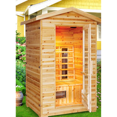 SunRay 2 Person Burlington Outdoor Sauna - 200D3 - The Home Selection