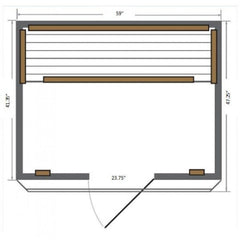 SunRay 3-person Savannah Sauna - 300K - The Home Selection
