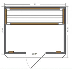 SunRay 4 Person Sequoia Sauna - HL400K - The Home Selection