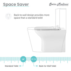 Carré Back-To-Wall Elongated Toilet Bowl - SM-WT5 - The Home Selection