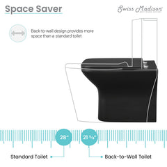 Carré Back-To-Wall Elongated Toilet Bowl - SM-WT5 - The Home Selection