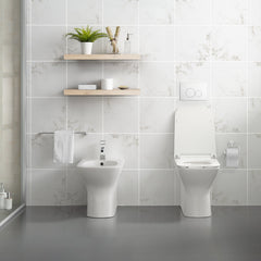 Carré Back-To-Wall Elongated Toilet Bowl - SM-WT5 - The Home Selection