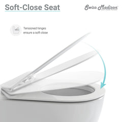 St. Tropez Back-to-Wall Elongated Toilet Bowl - SM-WT514 - The Home Selection
