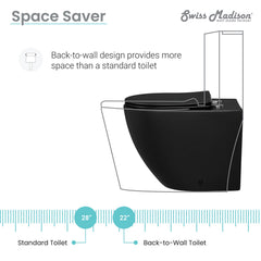 St. Tropez Back-to-Wall Elongated Toilet Bowl - SM-WT514 - The Home Selection