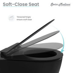 St. Tropez Back-to-Wall Elongated Toilet Bowl - SM-WT514 - The Home Selection