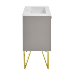 Swiss Madison Annecy 24" Bathroom Vanity in Diamond Grey - SM-BV257E - The Home Selection