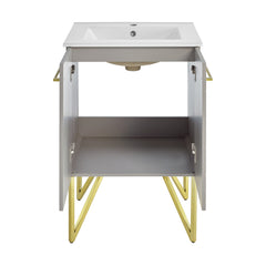 Swiss Madison Annecy 24" Bathroom Vanity in Diamond Grey - SM-BV257E - The Home Selection
