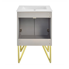 Swiss Madison Annecy 24" Bathroom Vanity in Diamond Grey - SM-BV257E - The Home Selection