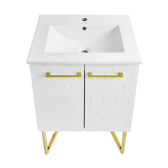 Swiss Madison Annecy 24" Bathroom Vanity in Galaxy White - SM-BV255W - The Home Selection