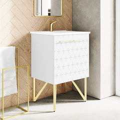 Swiss Madison Annecy 24" Bathroom Vanity in Galaxy White - SM-BV255W - The Home Selection