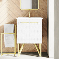 Swiss Madison Annecy 24" Bathroom Vanity in Galaxy White - SM-BV255W - The Home Selection